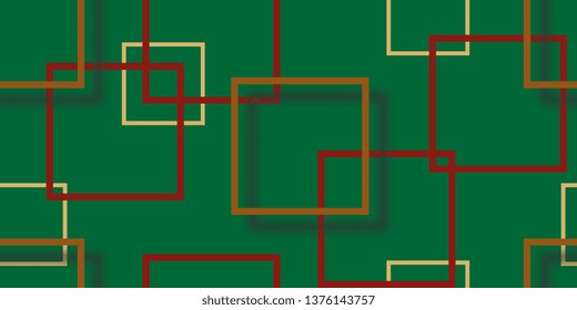 Seamless background. Scattered squares. Squares. Background of the frame. Square frames. Abstract background. Duplicate elements. Square shapes. Vector graphics