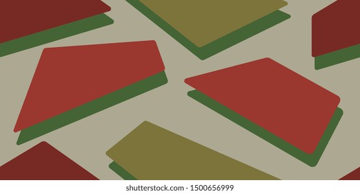 Seamless background. Scattered squares. Squares. Background of the frame. Square frames. Abstract background. Duplicate elements. Square shapes. Vector graphics
