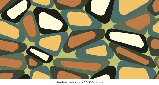 Seamless background. Scattered squares. Squares. Background of the frame. Square frames. Abstract background. Duplicate elements. Square shapes. Vector graphics