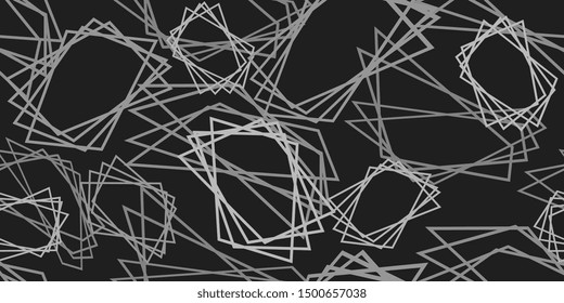 Seamless background. Scattered squares. Squares. Background of the frame. Square frames. Abstract background. Duplicate elements. Square shapes. Vector graphics