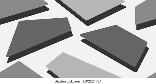 Seamless background. Scattered squares. Squares. Background of the frame. Square frames. Abstract background. Duplicate elements. Square shapes. Vector graphics
