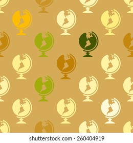 Seamless background with school icons