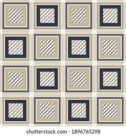Nahtloser Hintergrund schottischer Stoffe. Textur aus Zellen. Tartan plaid. Vektorgrafik für Webdesign oder Print.