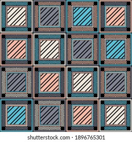 El fondo inmaculado de la tela escocesa. Textura hecha de células. Tartan plaid. Ilustración vectorial para diseño web o impresión.