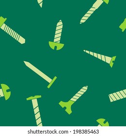 Seamless background with screws