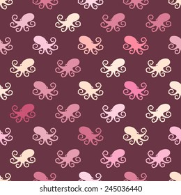 seamless background with sea food and products for your design