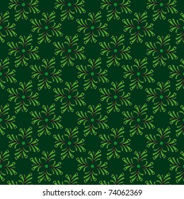 Seamless background in shades of green. Vector illustration