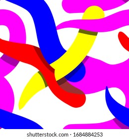 Seamless background. Shapes for poster, cards.
