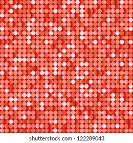 Seamless background with shiny red paillettes