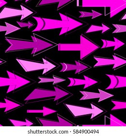 Seamless background with shooters. Vector illustration