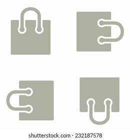 seamless background, shopping, bag, package