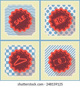 seamless background with shopping icons for your design 
