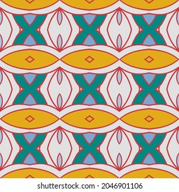 Seamless background with simple geometrical drawing. Vector illustration. 