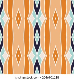 Seamless background with simple geometrical drawing. Vector illustration. 