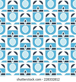 Seamless background with simple geometrical drawing. Vector illustration.