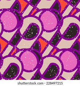 Seamless background with simple geometrical drawing. Vector illustration.