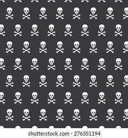 Seamless background with skulls
