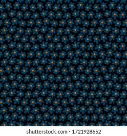 Seamless background with small flowers, ditsy print. Vector pattern for design and fashion prints