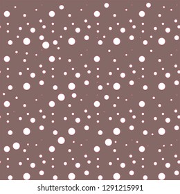 Seamless Background with small Polka Dot pattern. Polka dot fabric. Retro vector background or pattern. Casual stylish black polka dot texture on white background.