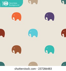 Seamless background from small sleeping elephants.
