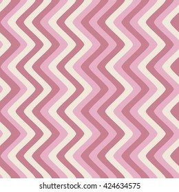 Seamless background with small wavy stripes of summer colors. Vector repeating texture.