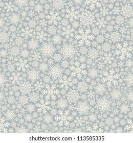 Seamless background with snowflakes