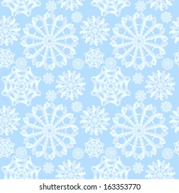 Seamless background with snowflakes