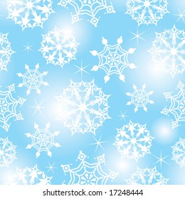 seamless background with snowflakes