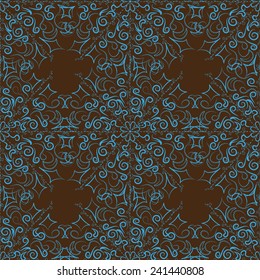 seamless background  with snowflakes