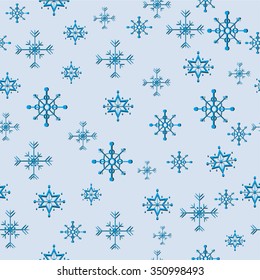 Seamless background snowflakes