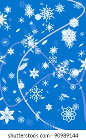seamless background with snowflakes
