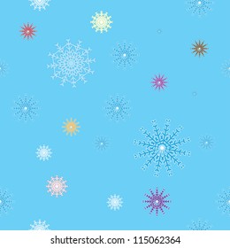seamless background of snowflakes. eps8