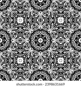 Seamless background with snowflakes. Print. Repeating background. Cloth design, wallpaper. vector.