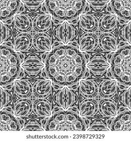 Seamless background with snowflakes. Print. Repeating background. Cloth design, wallpaper. vector.