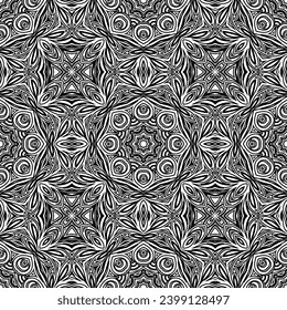 Seamless background with snowflakes. Print. Repeating background. Cloth design, wallpaper. vector.