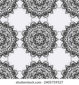 Seamless background with snowflakes. Print. Repeating background. Cloth design, wallpaper. vector.