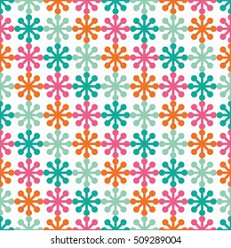 Seamless background with snowflakes. Print. Repeating background. Cloth design, wallpaper.