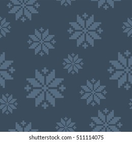 Seamless background with snowflakes. Print. Repeating background. Cloth design, wallpaper.