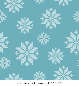 Seamless background with snowflakes. Print. Repeating background. Cloth design, wallpaper.