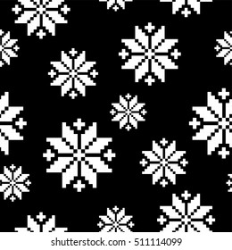 Seamless background with snowflakes. Print. Repeating background. Cloth design, wallpaper.