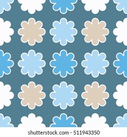Seamless background with snowflakes. Print. Repeating background. Cloth design, wallpaper.
