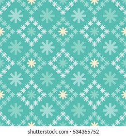 Seamless background with snowflakes. Print. Repeating background. Cloth design, wallpaper.