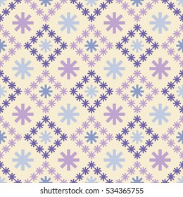 Seamless background with snowflakes. Print. Repeating background. Cloth design, wallpaper.