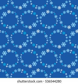 Seamless background with snowflakes. Print. Repeating background. Cloth design, wallpaper.