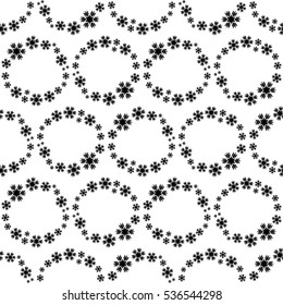 Seamless background with snowflakes. Print. Repeating background. Cloth design, wallpaper.