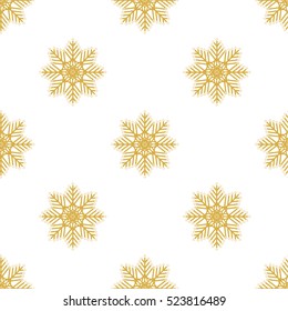 Seamless background with snowflakes. Vector