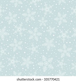 Seamless background with snowflakes. Vector illustration.