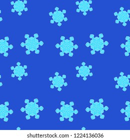 Seamless background with snowflakes. Vector pattern for decorating fills