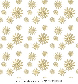 Seamless background with snowflakes. Winter holidays theme, texture for Christmas and New Year.