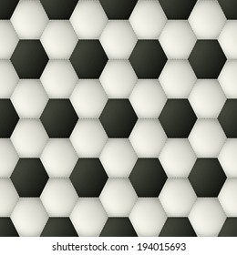 Seamless background with soccer ball ornament